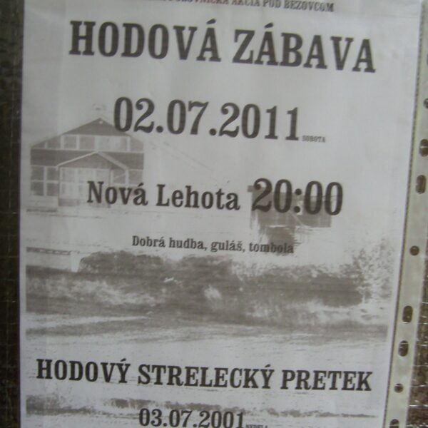 Hodová zábava v Novej Lehote (2.7.2011)