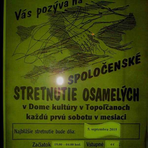 Stretnutie osamelých v KD Topoľčany...asi tristo kúskov (5.9.2015)